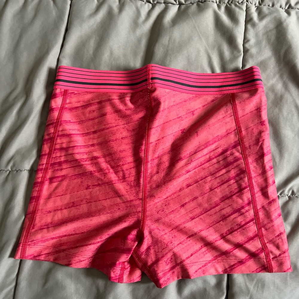 Pink Under Armor Spandex Shorts